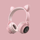 LED Cat Ear Wireless Bluetooth Headphones w/ Mic