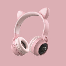 LED Cat Ear Wireless Bluetooth Headphones w/ Mic