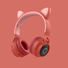 LED Cat Ear Wireless Bluetooth Headphones w/ Mic
